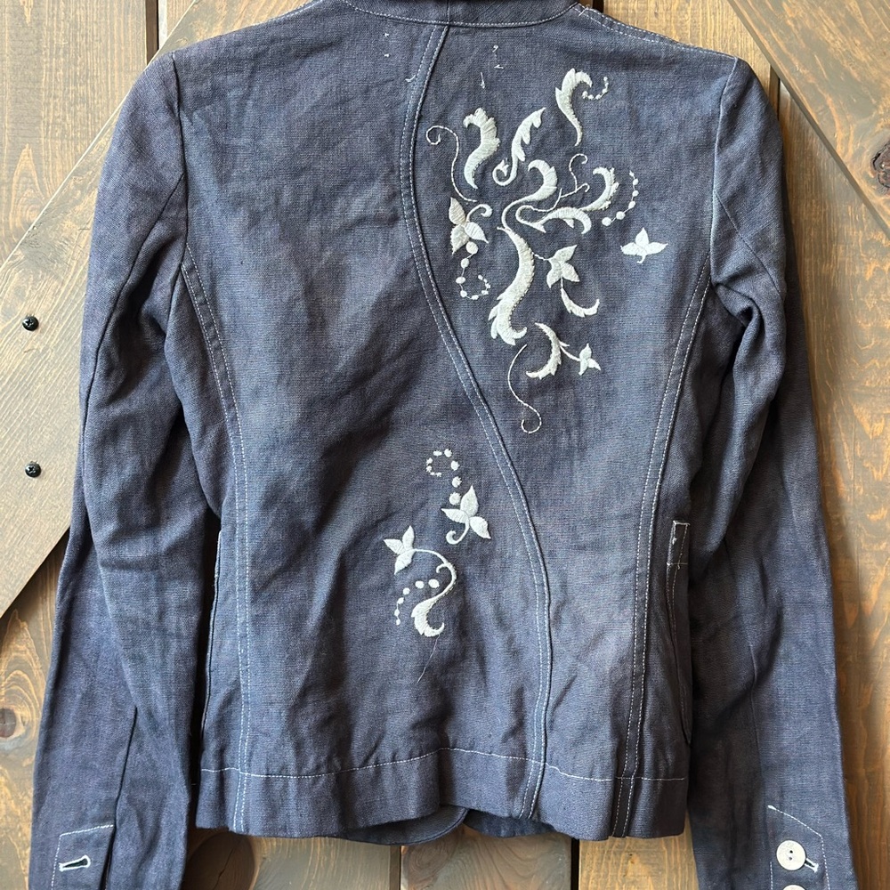 Embroidered Women's linen Jacket -